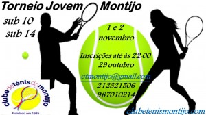 cartaz Torneio Jovem Montijo - 1 e 2 de novembro 2014 - sub 10 e sub 14