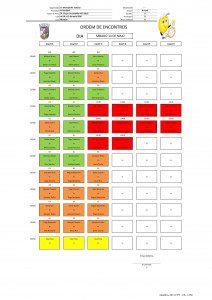 Ordem de jogos sábado 14 de maio
