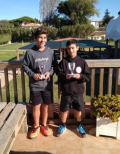Read more about the article Participação do Tiago Valentim no Torneio de Sub-12 – Outono Cup / Carcavelos Ténis