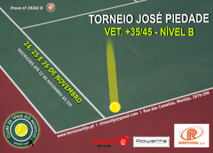 Read more about the article Torneio José Piedade – Torneio de Veteranos +35/45 Nível B