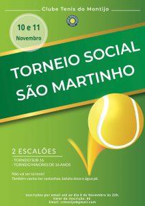 Read more about the article Torneio Social São Martinho 10 e 11 de Novembro